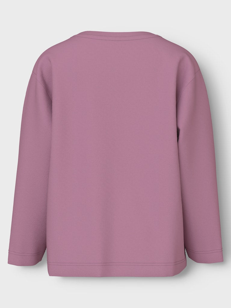 Girl's Nadia Nreg Long Sleeve Top-Mauve Orchid-Back View