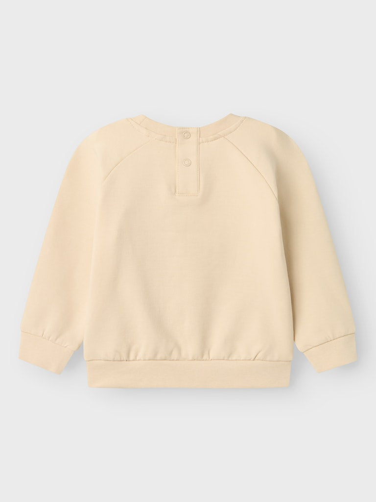 NAME IT Sonia Long Sleeve Sweat-Summer Sand Summer Sand detail view