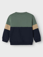 NAME IT Solly Dark Sapphire Sweatshirt Dark Sapphire model front view