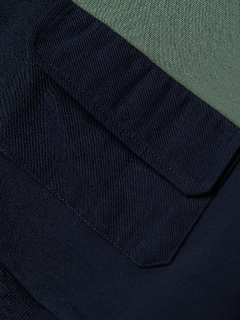 Solly Dark Sapphire Sweatshirt-Front pocket detail