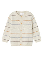 NAME IT Refolle Peyote Melange Knit Cardigan peyote melange front view