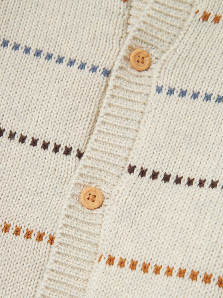 Refolle Peyote Melange Knit Cardigan-Button detail