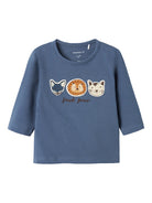 NAME IT Orkan Long Sleeve Top-Bering Sea Bering Sea front view