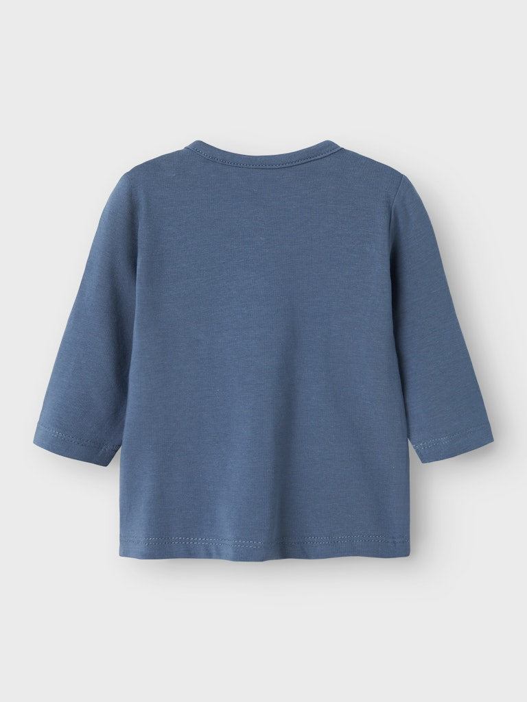 Boy's Orkan Long Sleeve Top-Bering Sea-Back View