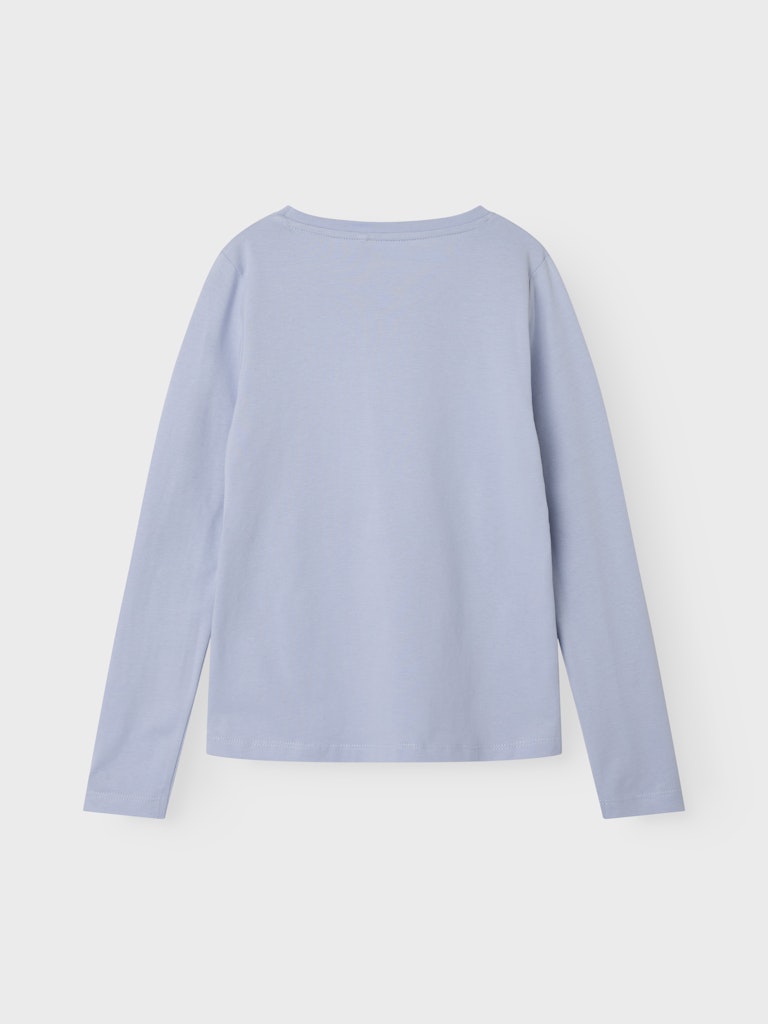 Girl's Sipi Long Sleeve Top-Icelandic Blue-Back View