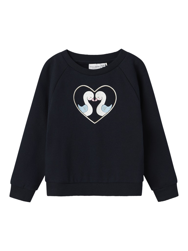 Girl's Venus Long Sleeve Sweat-Dark Sapphire-Front View