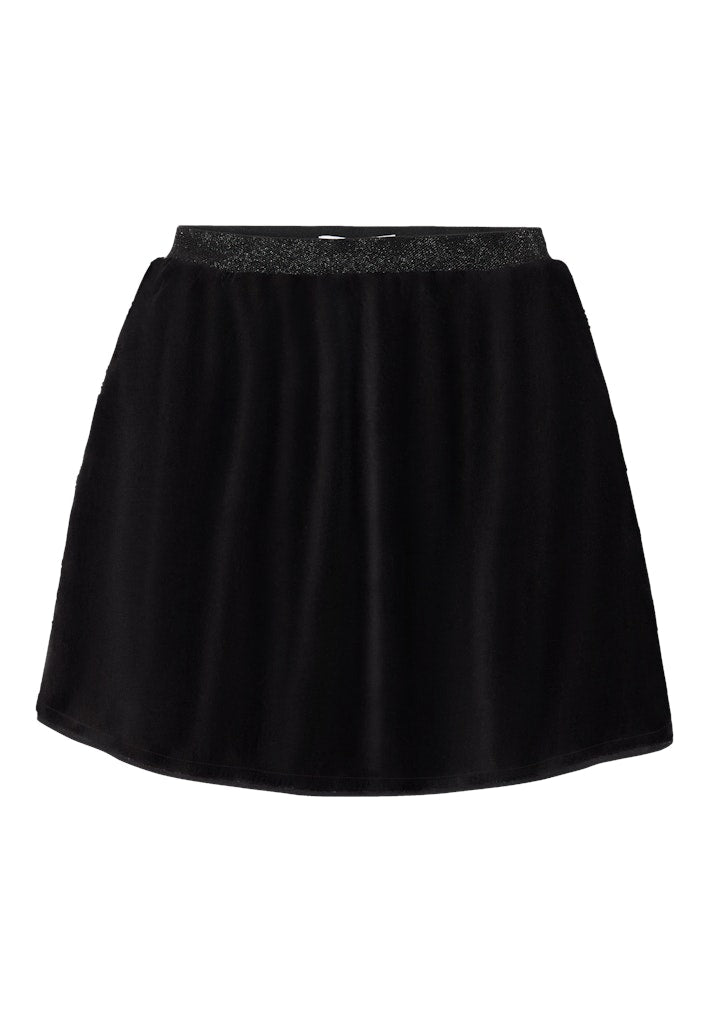 Ranimal Solid Skirt-Black-Front View