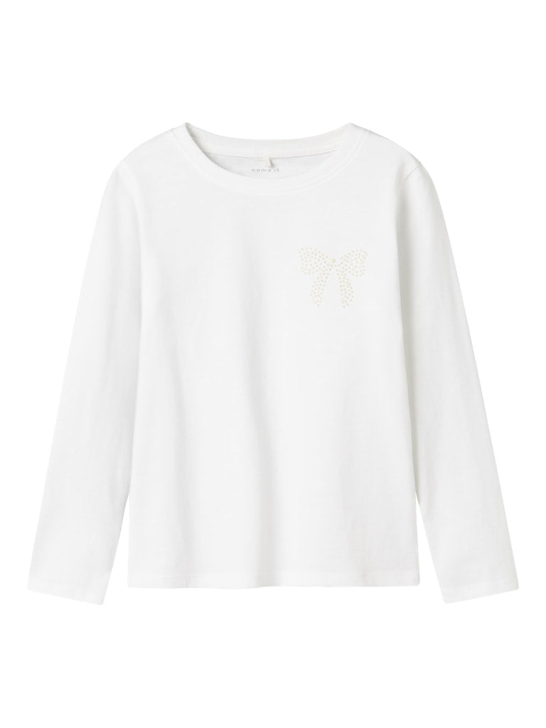 Rekik Long Sleeve White Top