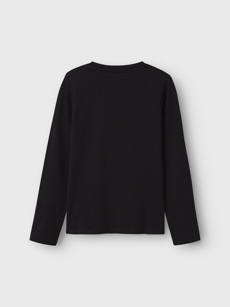 Rekik Long Sleeve Black Top-Back view