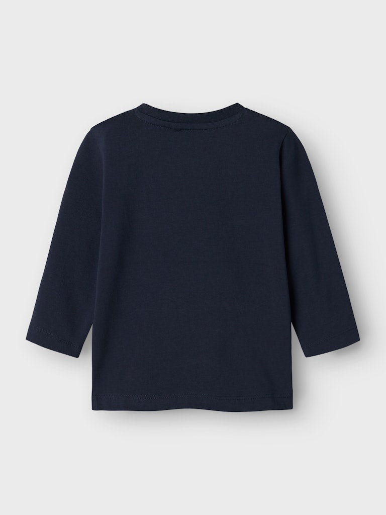 Boy's Raul Long Sleeve Top-Dark Sapphire-Back View