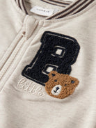 NAME IT Kiddy Long Sleeve Sweat Cardigan Peyote Melange detail view