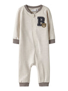 NAME IT Kiddy Long Sleeve Sweat Suit Peyote Melange front view