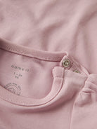 NAME IT Kinin Long Sleeve One Piece Body Burnished Lilac flat front view