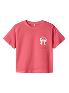NAME IT Katalin Short Sleeve Top Rapture Rose front view