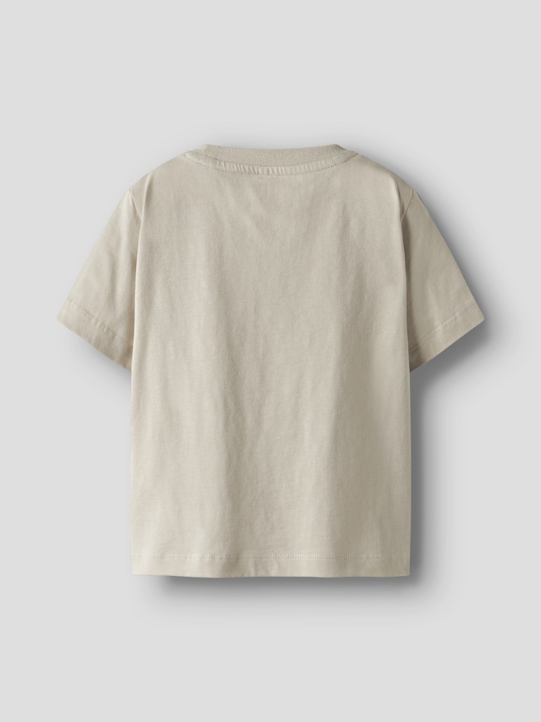 Kai Short Sleeve Top Beige-Back View