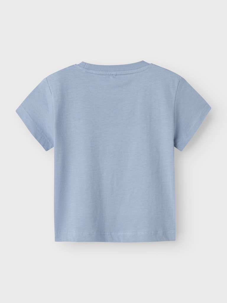 NAME IT Kai Short Sleeve Top Dusty Blue side view