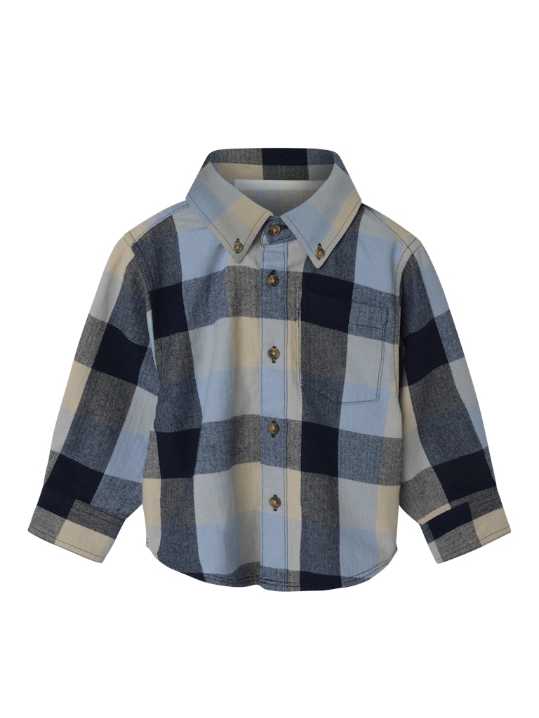 Larry Long Sleeve Navy Overshirt