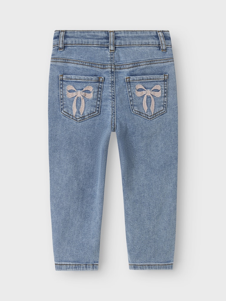 Bella Mom Medium Blue Denim Jeans-Back view