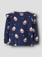 NAME IT Naya Sweatshirt-Blueprint Blueprint model front view