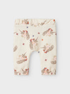 NAME IT Noise Peyote Melange Sweat Pant peyote melange model front view