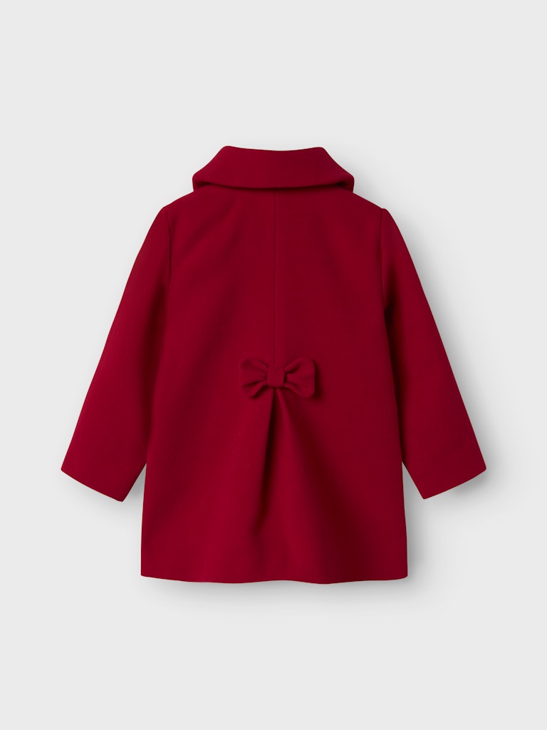 NAME IT Merry Scallop Coat-Chili Pepper Chili Pepper model front view