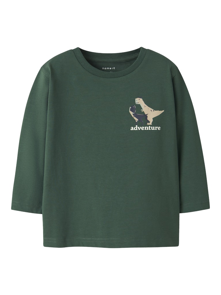 Nathan Long Sleeve Top-Garden Topiary-Front View