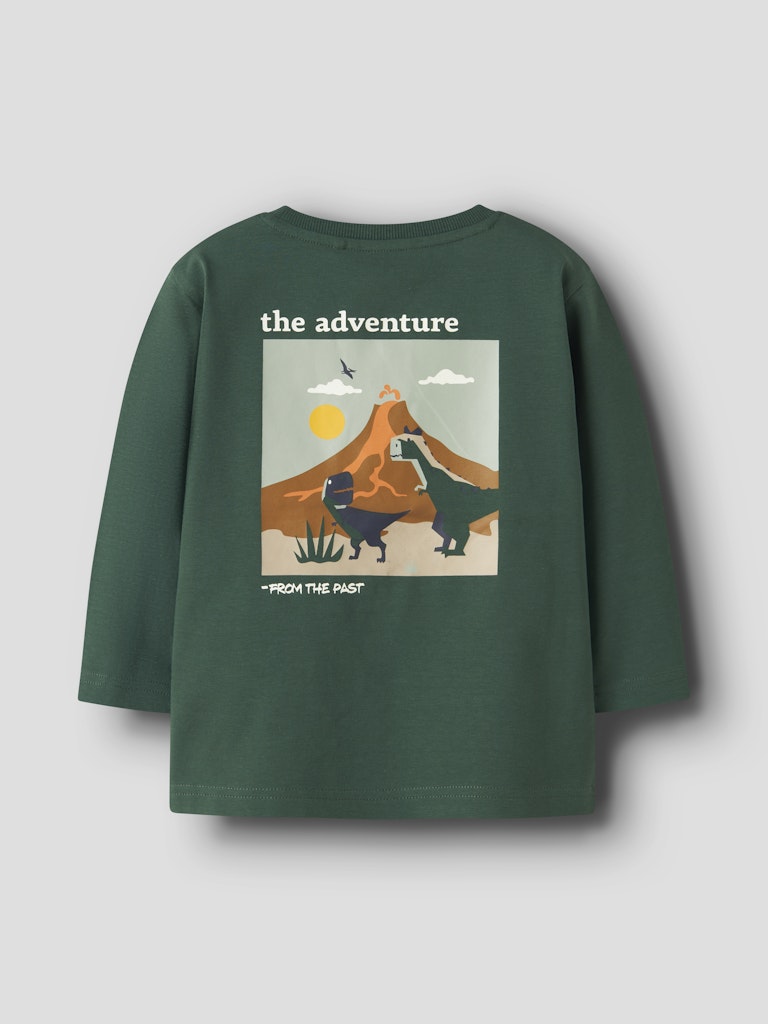Nathan Long Sleeve Top-Garden Topiary-Back View