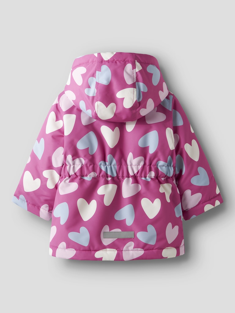 Girl's Maxi Jacket-Ibis Rose-Back View
