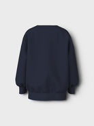 NAME IT Valona Long Sleeve Relax Sweat Navy Blazer back view