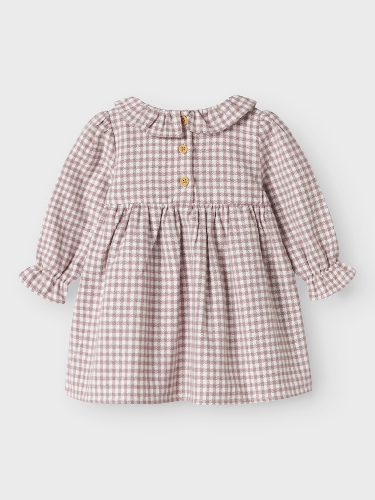 Oninka Long Sleeve Dress-Toadstool-Back View