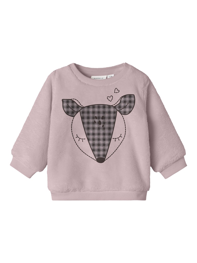 Olpa Long Sleeve Teddy Sweatshirt-Burnished Lilac