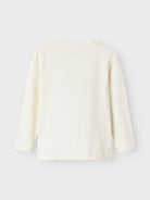 NAME IT Otrea Long Sleeve Top-Cloud Dancer CLOUD DANCER model front view