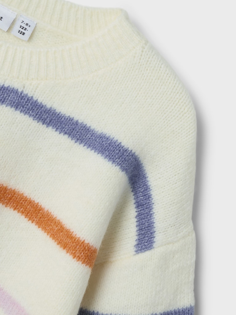Olenska Long Sleeve Knit-Cloud Dancer-Fabric Detail
