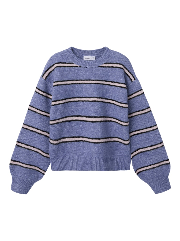 Olenska Long Sleeve Knit-Blue Ice-Front View