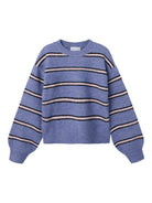 Olenska Long Sleeve Knit-Blue Ice-Front View