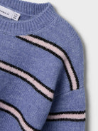 Olenska Long Sleeve Knit-Blue Ice-Fabric Detail