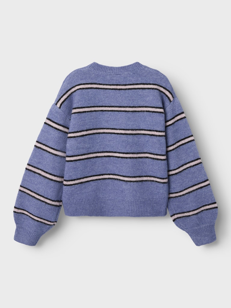 Olenska Long Sleeve Knit-Blue Ice-Back View