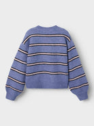 Olenska Long Sleeve Knit-Blue Ice-Back View