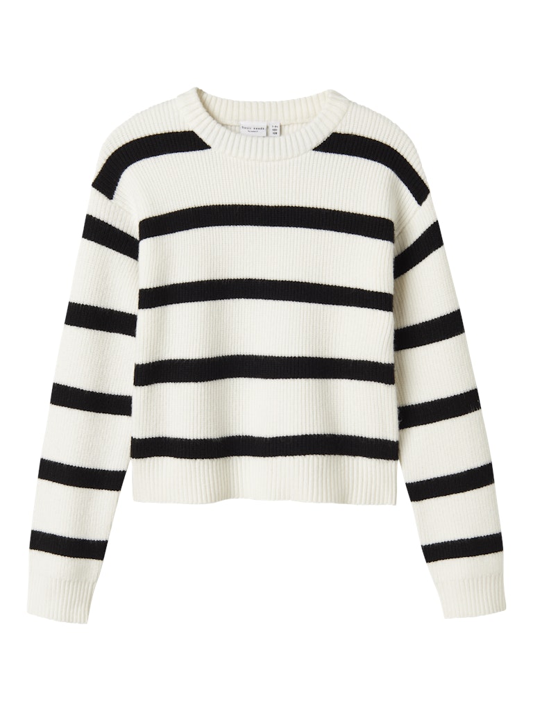 Girl's Nilla Knit Jumper-WHITE-Front View
