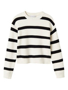 NAME IT Nilla Knit Jumper WHITE front view