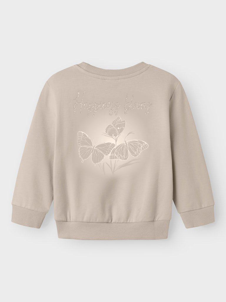 NAME IT Laise Sweatshirt Peyote Melange back view
