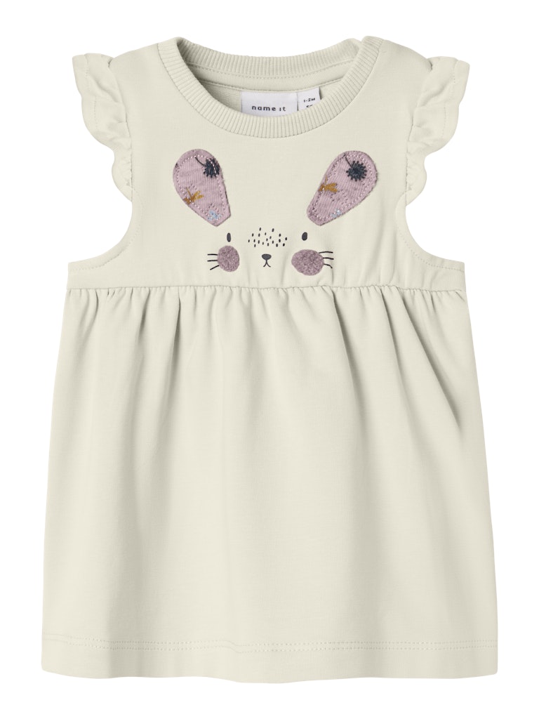 NAME IT Kleo Sweat Spencer Dress peyote melange front view