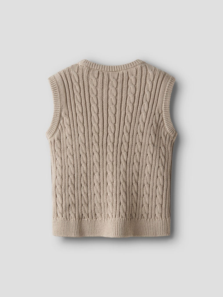 NAME IT Roman Knit Vest-Island Fossil Island Fossil back view
