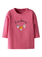 NAME IT Lamilla Long Sleeve Top Rapture Rose front view