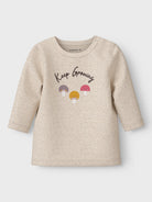 NAME IT Lamilla Long Sleeve Top Rapture Rose model front view