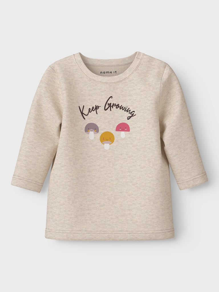 NAME IT Lamilla Long Sleeve Top Rapture Rose model front view