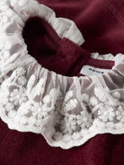 NAME IT Roxy Long Sleeve Dress-Burgundy Burgundy detail view
