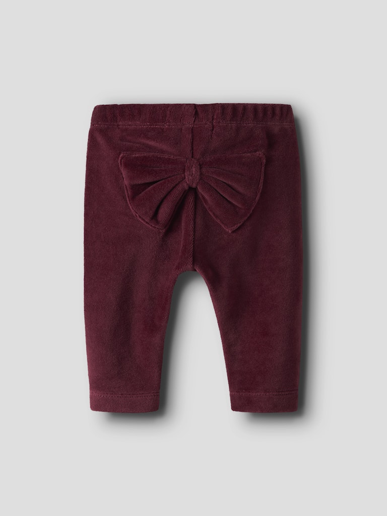 NAME IT Roxy Legging-Burgundy Burgundy model front view