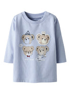 NAME IT Ronnow Long Sleeve Top-Kentucky Blue Kentucky Blue front view