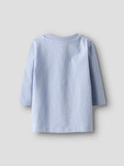 NAME IT Ronnow Long Sleeve Top-Kentucky Blue Kentucky Blue model front view
